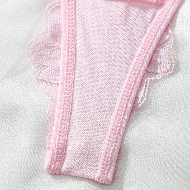 Lace triangle panties