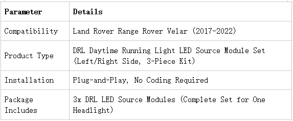 Land Rover Range Rover Velar 17-22 DRL LED Source