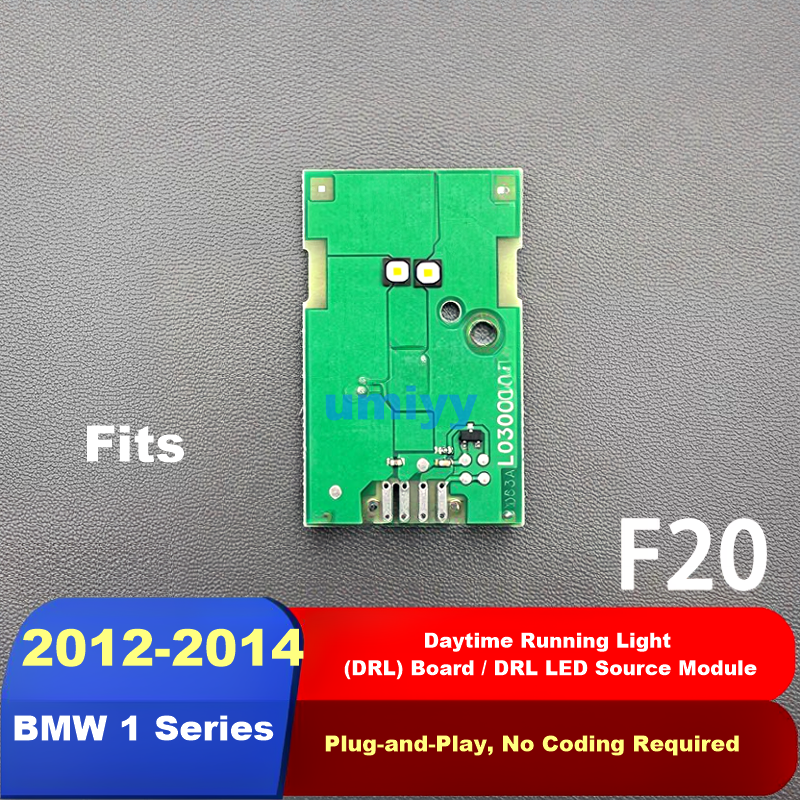 BMW 1 Series F20 2012-2014 DRL LED Board, Plug-and-Play Daytime Running Light Module