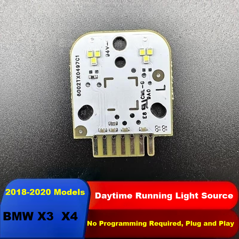 Daytime Running Light LED Source Chip for 2018-2020 BMW X3 X4, Plug & Play No Coding Required DRL Light Source Replacement Chip
