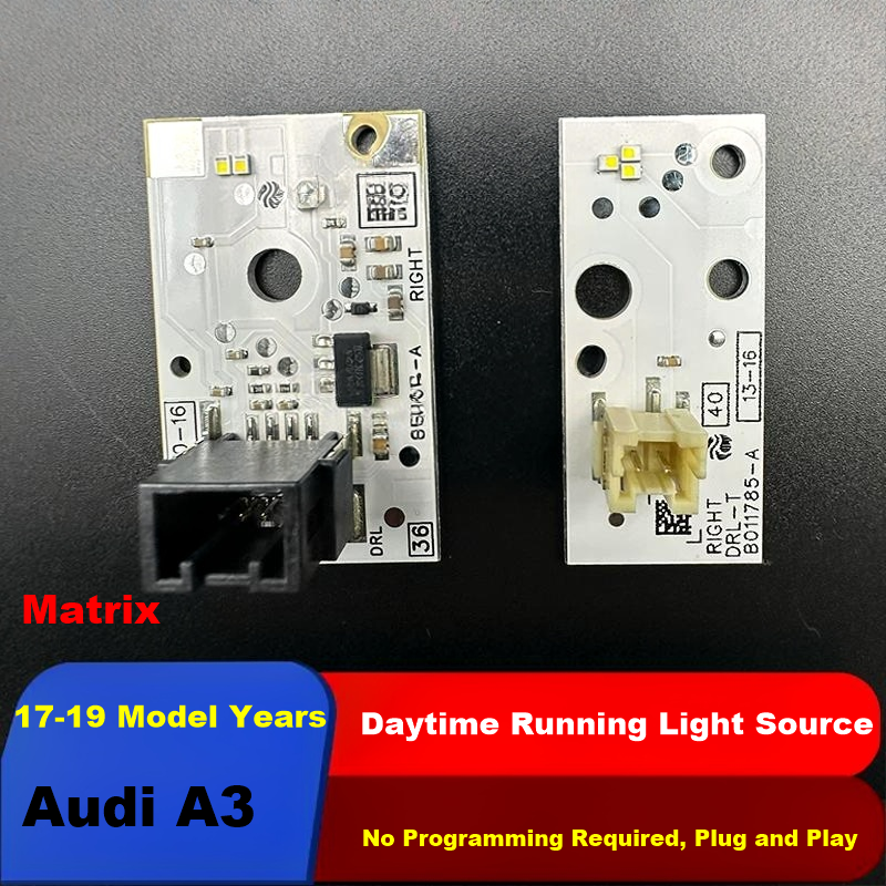 LED Daytime Running Light (DRL) Chip for Audi A3 2017-2019 – Matrix Version, Plug & Play, No Coding, Fix Dim/Yellow/Aging