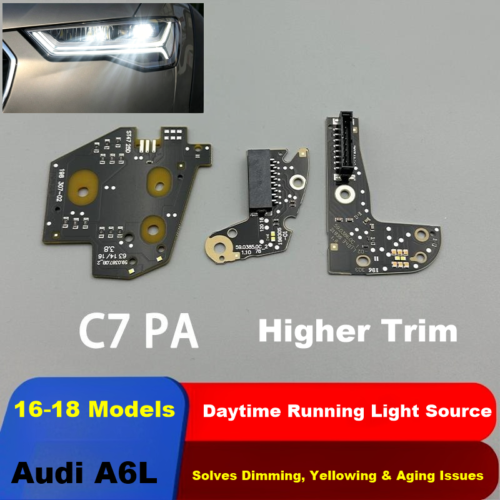 New LED DRL Source Board for Audi A6L C7 PA High Trim 2016‑2018 3 Chips Per Side Left Right Optional