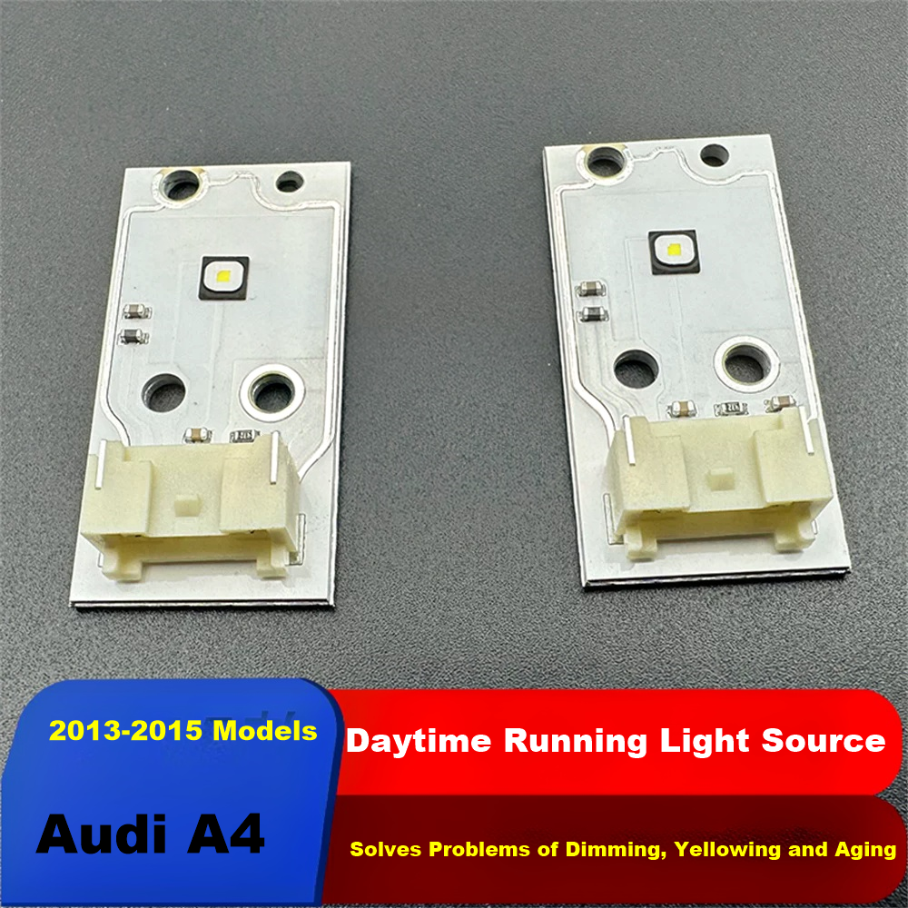 Daytime Running Light LED Source Module for Audi A4 2013‑2015, Headlight DRL Light Board with Thermal Glue, Fix Dimming Yellowing Aging