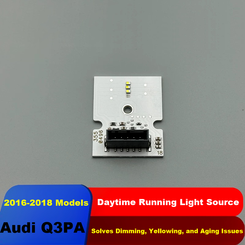 Audi Q3 DRL Light Repair Module 2016-2018 - Fix Dim Yellow Headlight Replacements, Plug & Play LED Source for Low-Spec Q3