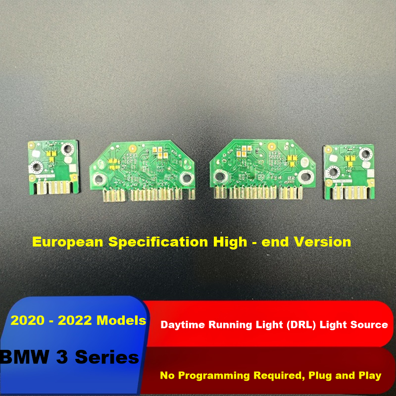 European Spec High-end DRL Light Source (2pcs/4chips) for BMW 3 Series 2020-2022 G20 G28 - Plug and Play
