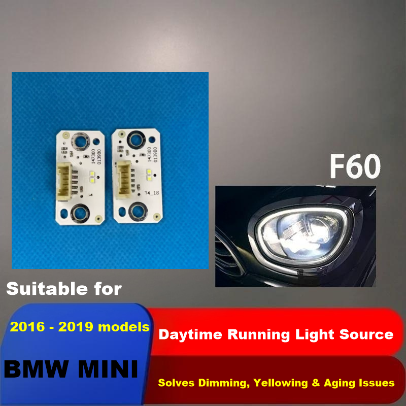 Aftermarket LED DRL Light Guide Strip Replacement for 2016-2019 MINI F60 Countryman - Solves Dimming Yellowing