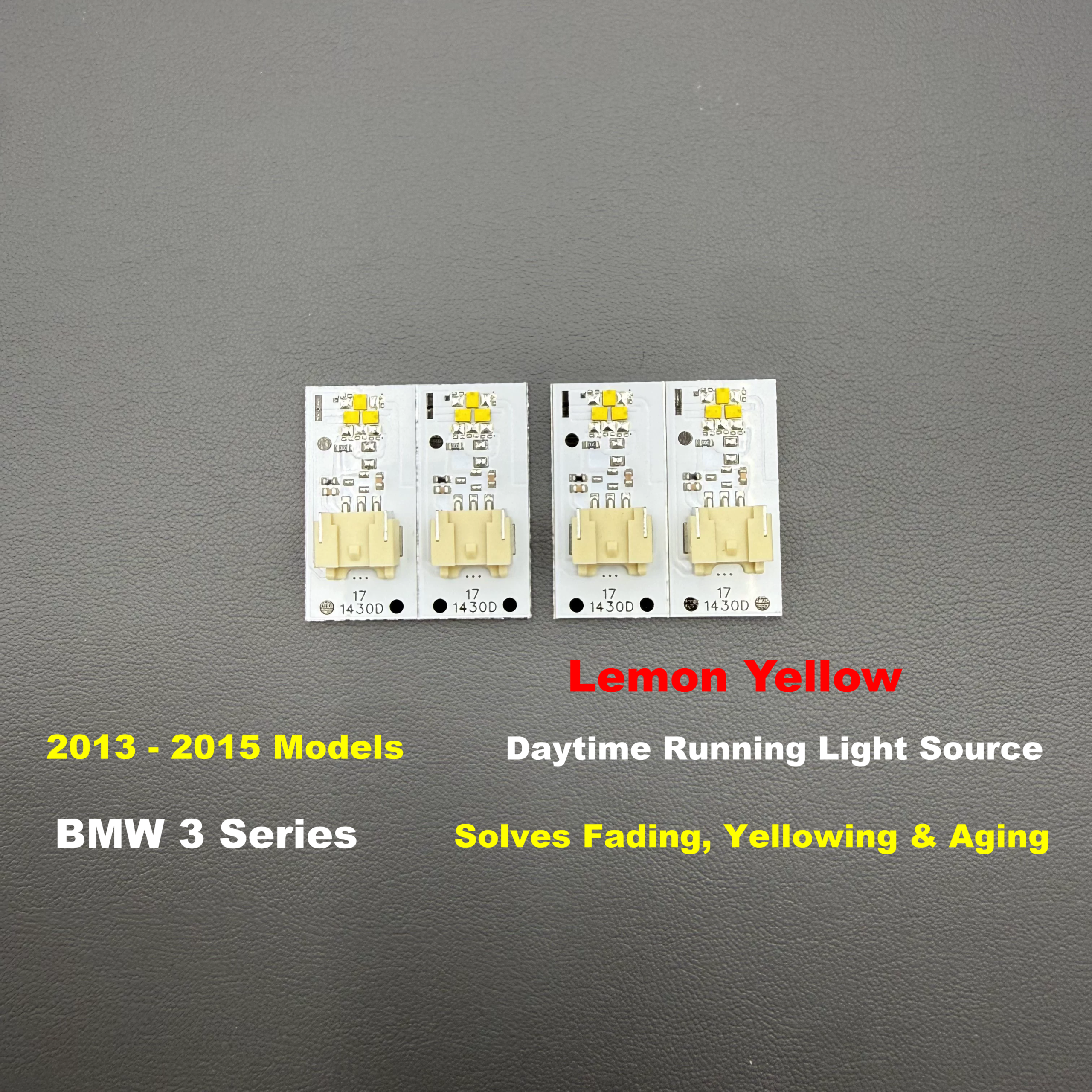 Lemon Yellow Angel Eye DRL Light Source (2pcs/4chips) for BMW 3 Series 2013-2015 F30 F35 - Fixes Fading