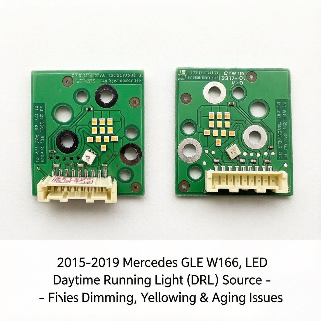 2015-2019 Mercedes GLE W166 DRL LED Light Source Module Pair with Thermal Grease