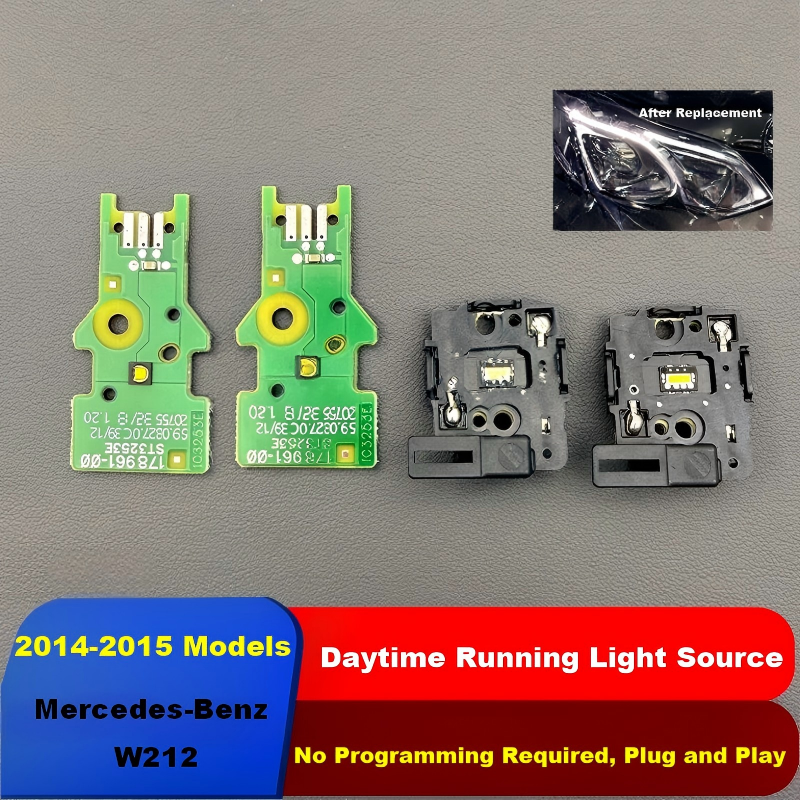 Daytime Running Light (DRL) Light Source Modules for 2014–2015 Mercedes-Benz W212 (Set of 4, for one side)