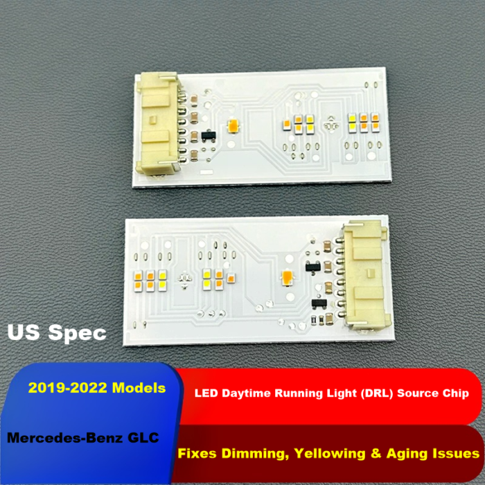 LED DRL Light Chip for Mercedes GLC 2019-2022 W253 GLC260 GLC300 – 2pc ...