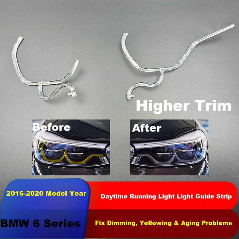 2016-2020 BMW 6 Series GT G32 High Trim DRL Light Guide Strip | Single Side Left / Right Optional Daytime Running Light Tube