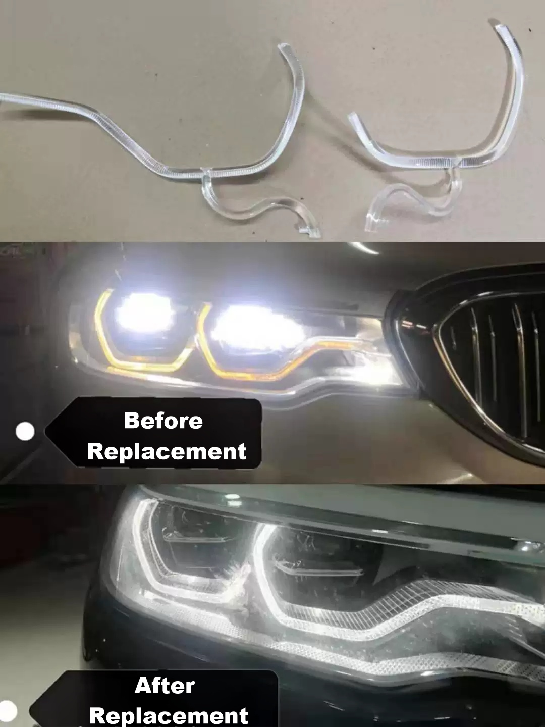 2016-2020 BMW 6 Series GT G32 High Trim DRL Light Guide Strip | Single Side Left / Right Optional Daytime Running Light Tube