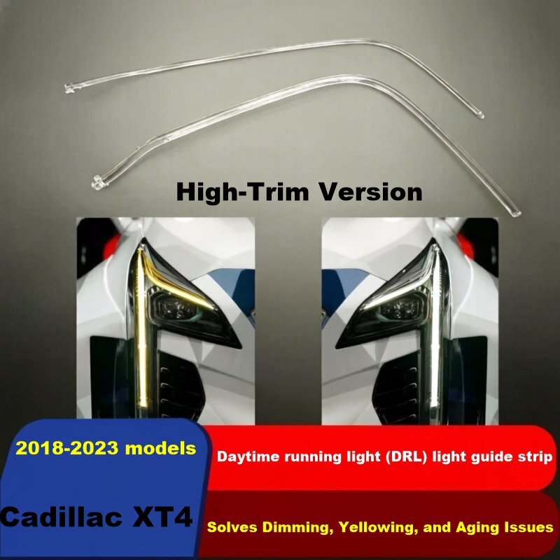 Cadillac XT4 2018-2023 High Trim DRL Light Guide Strip Set Left and Right