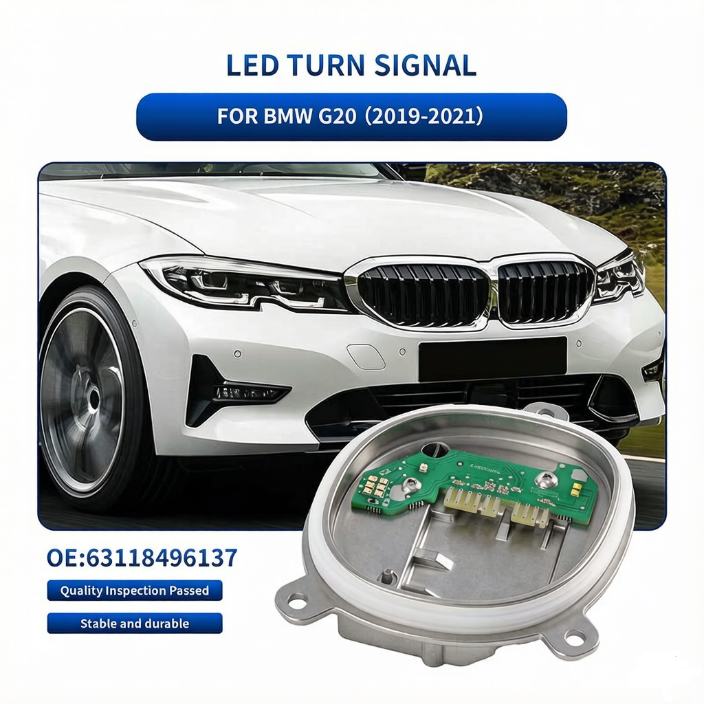 BMW G20/G28 LED DRL & Turn Signal Module Pair OE 63118496137/63118496138